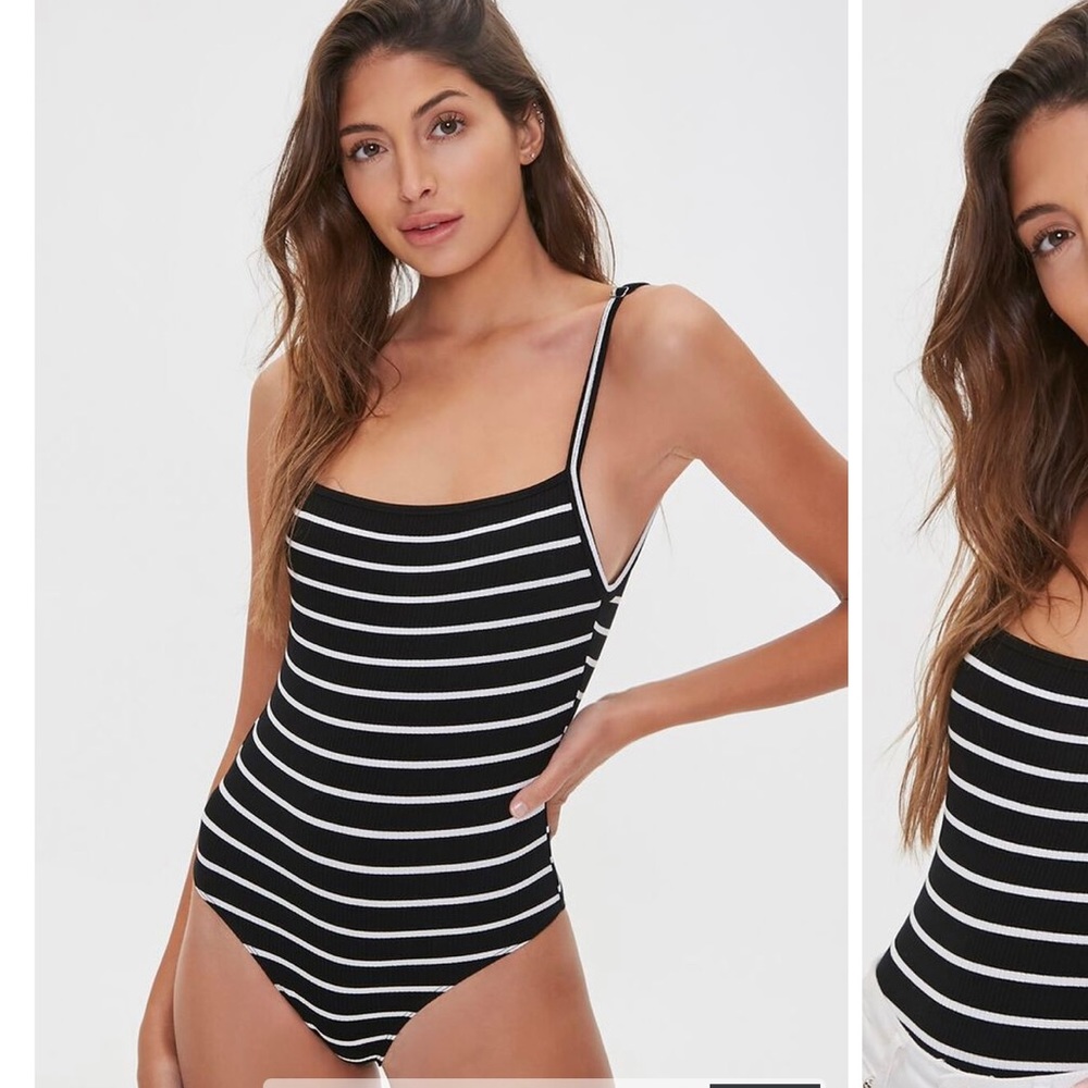 F21 ribbed cami bodysuit
